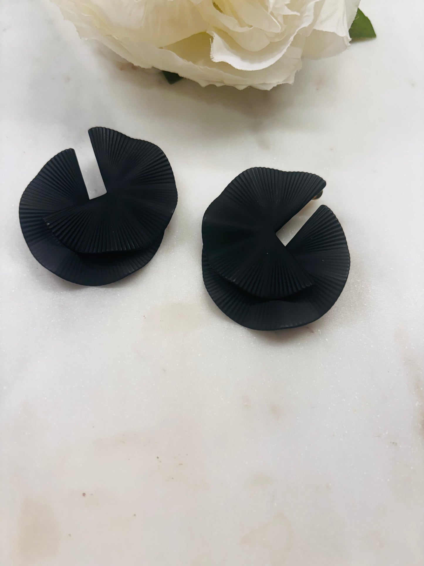 Take Me Back Earrings - Black