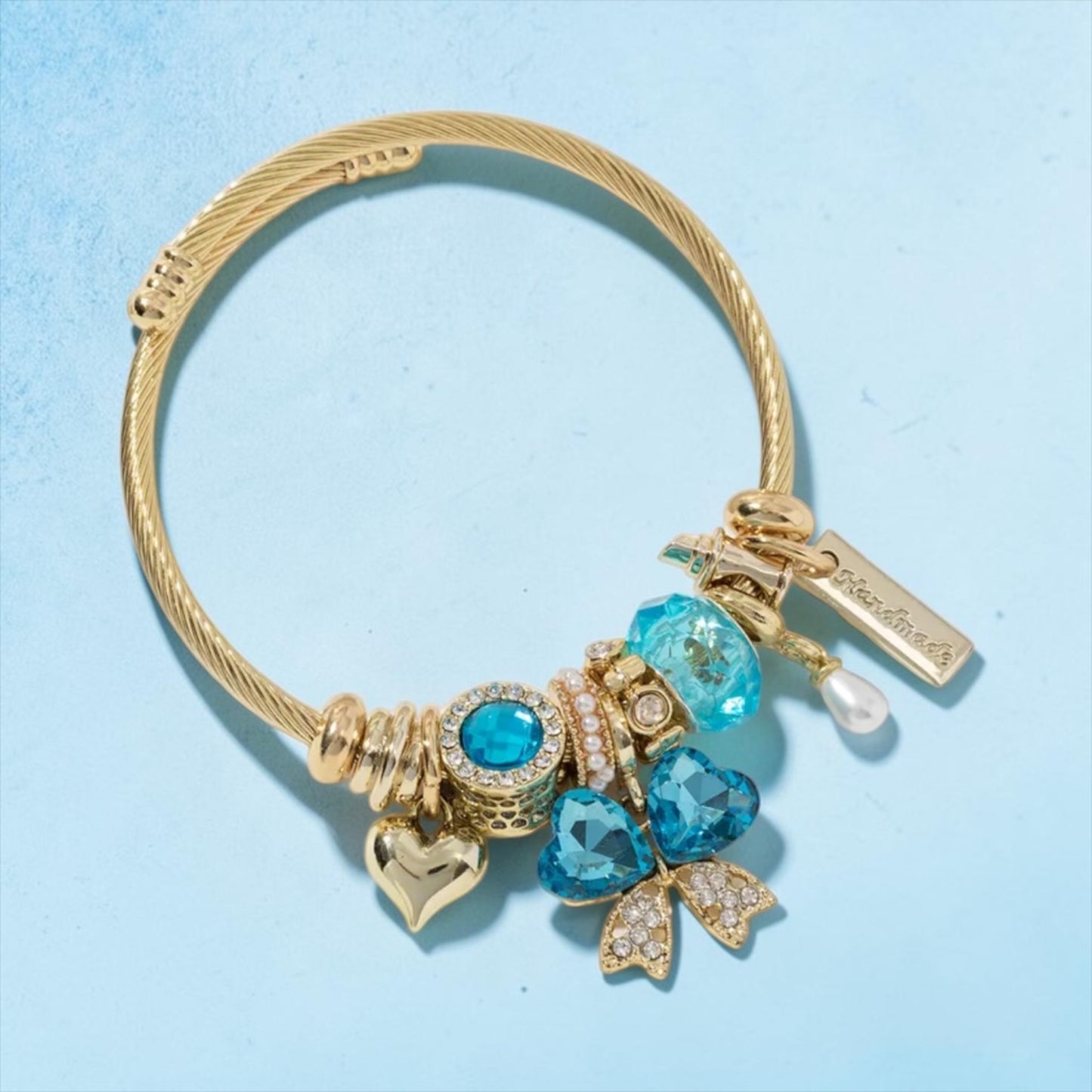 Bow Collection Bracelet - Gold/Blue