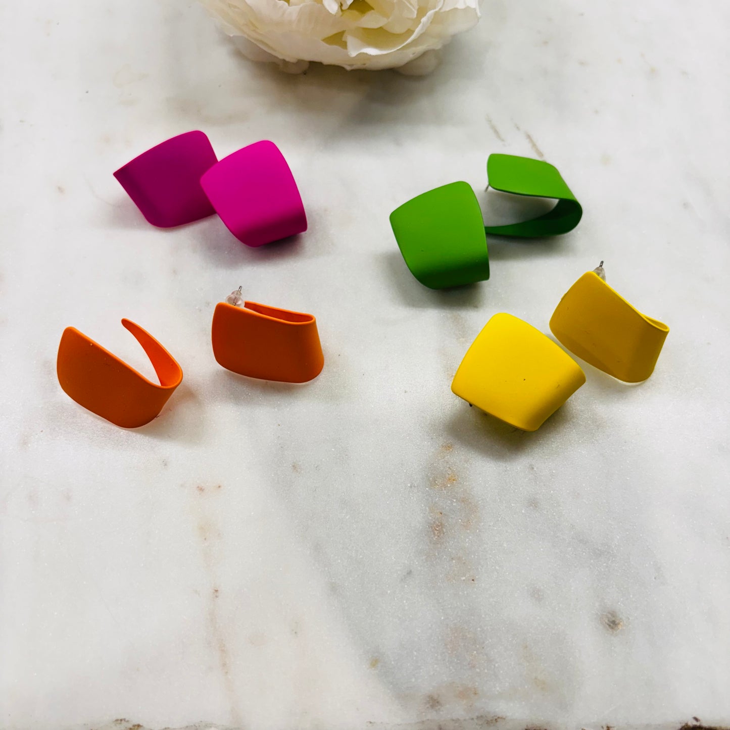 Small Changes Earrings - Green