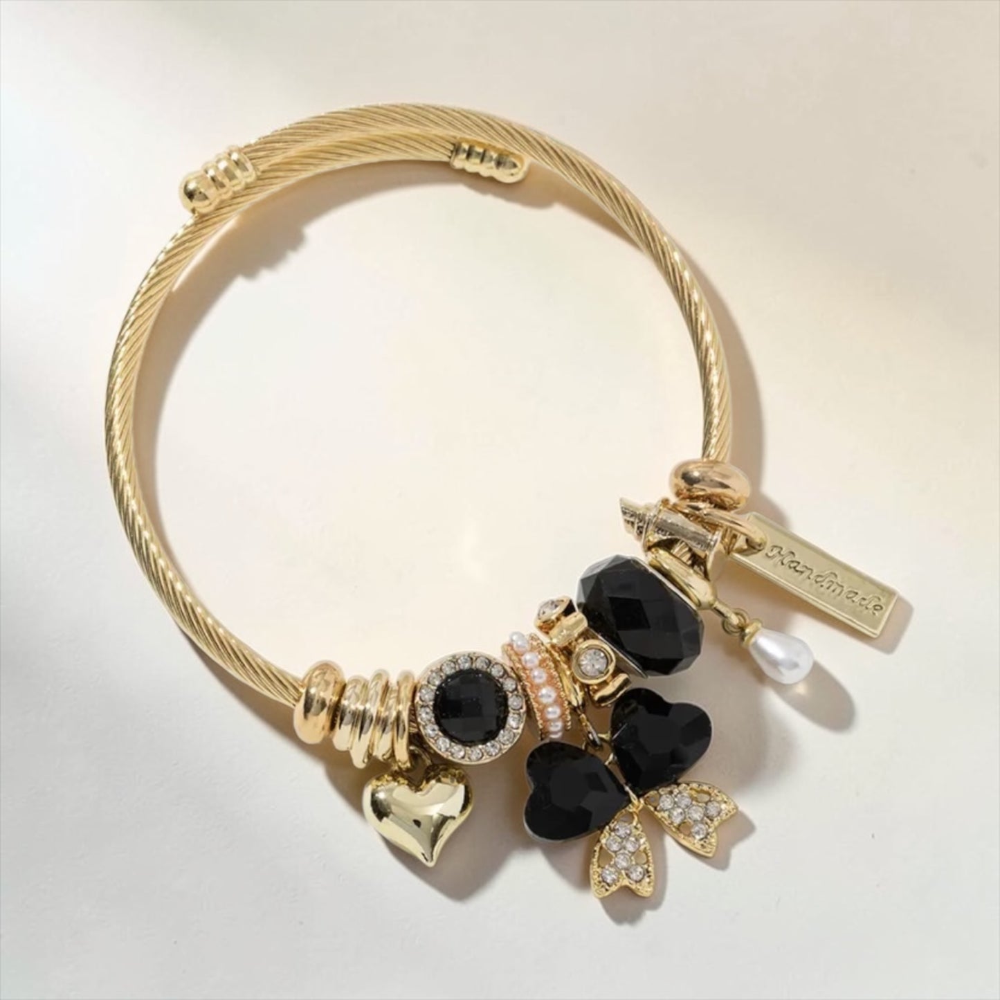 Bow Collection Bracelet - Gold/Black