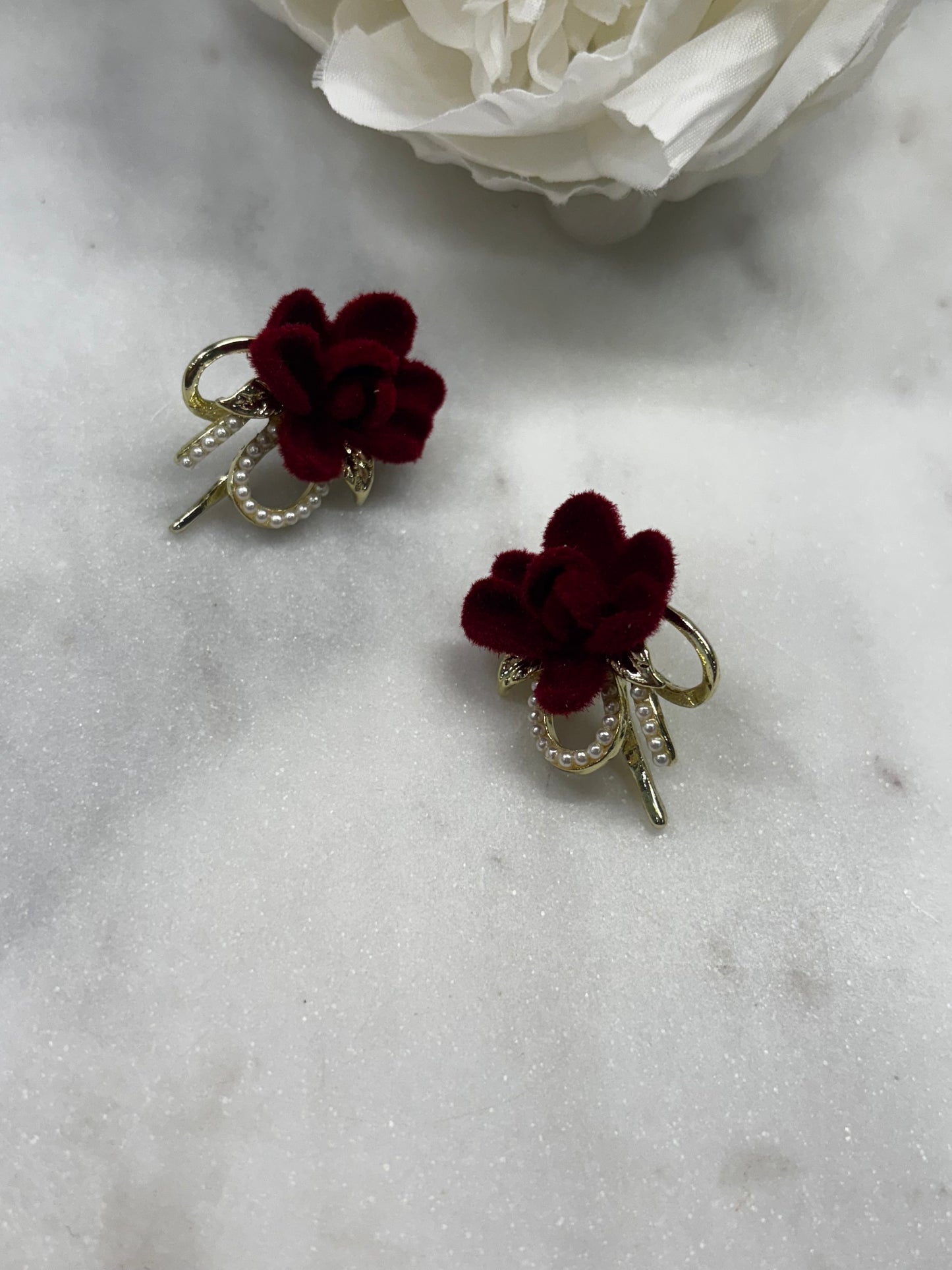 Roses Are Red Earrings