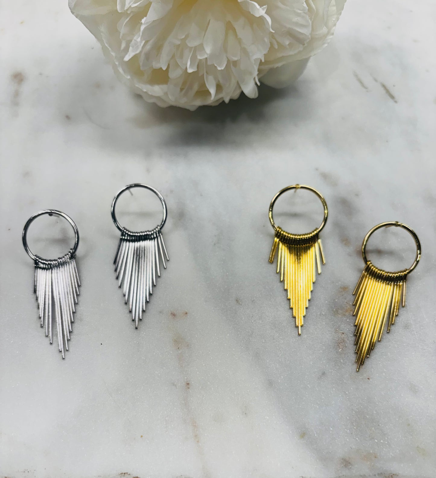Fringe Alert Earrings - Gold