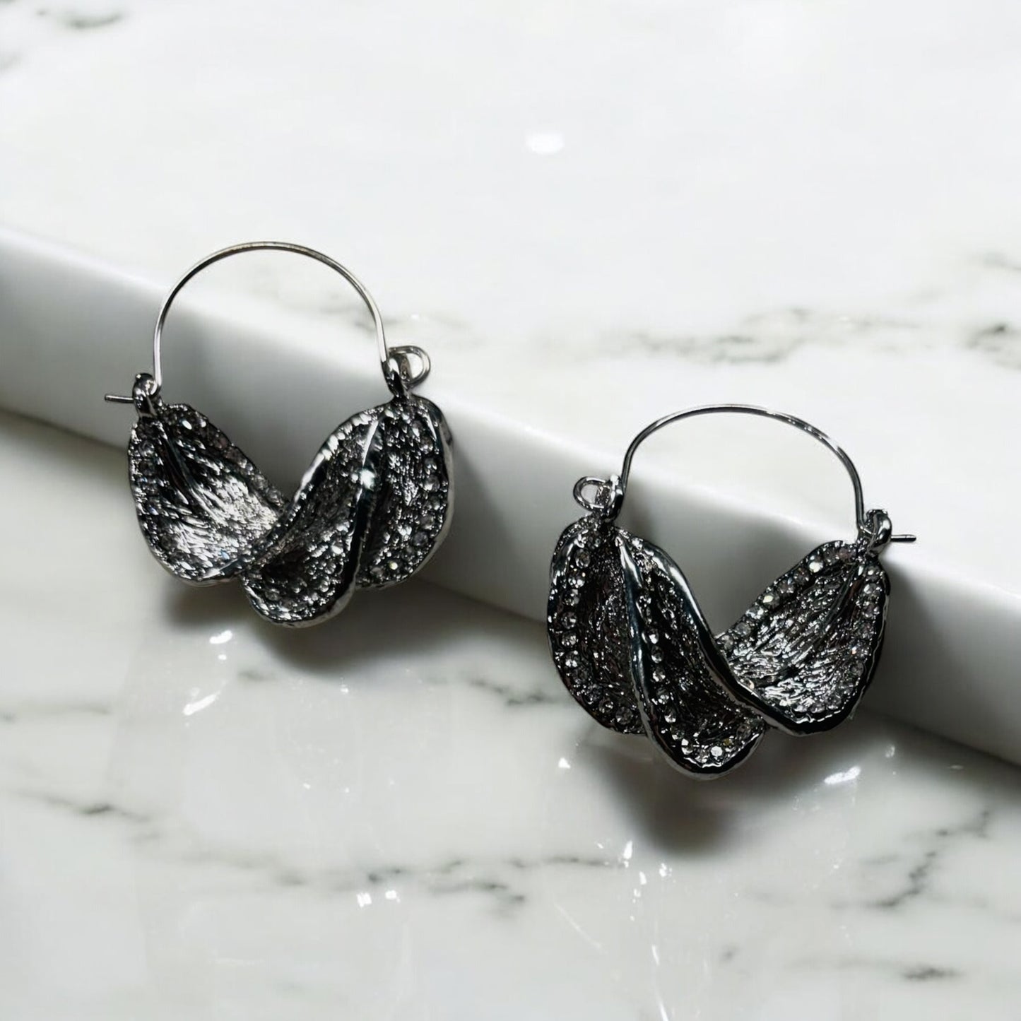 My Way Silver Bling Earrings