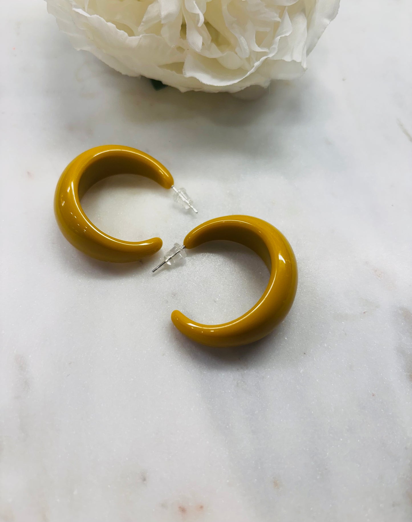 Always In Style Earrings - Mustard