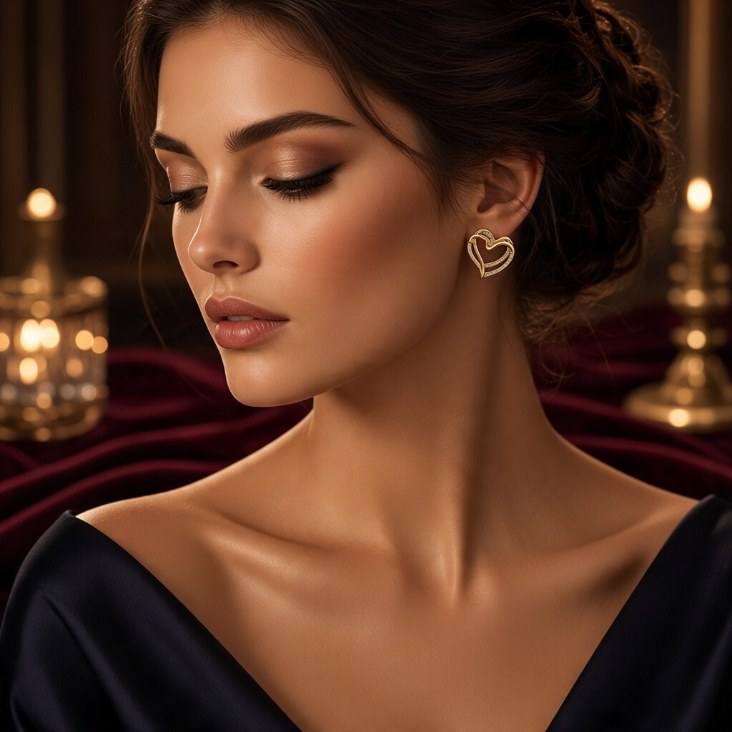 Love On The Edge Heart Earrings