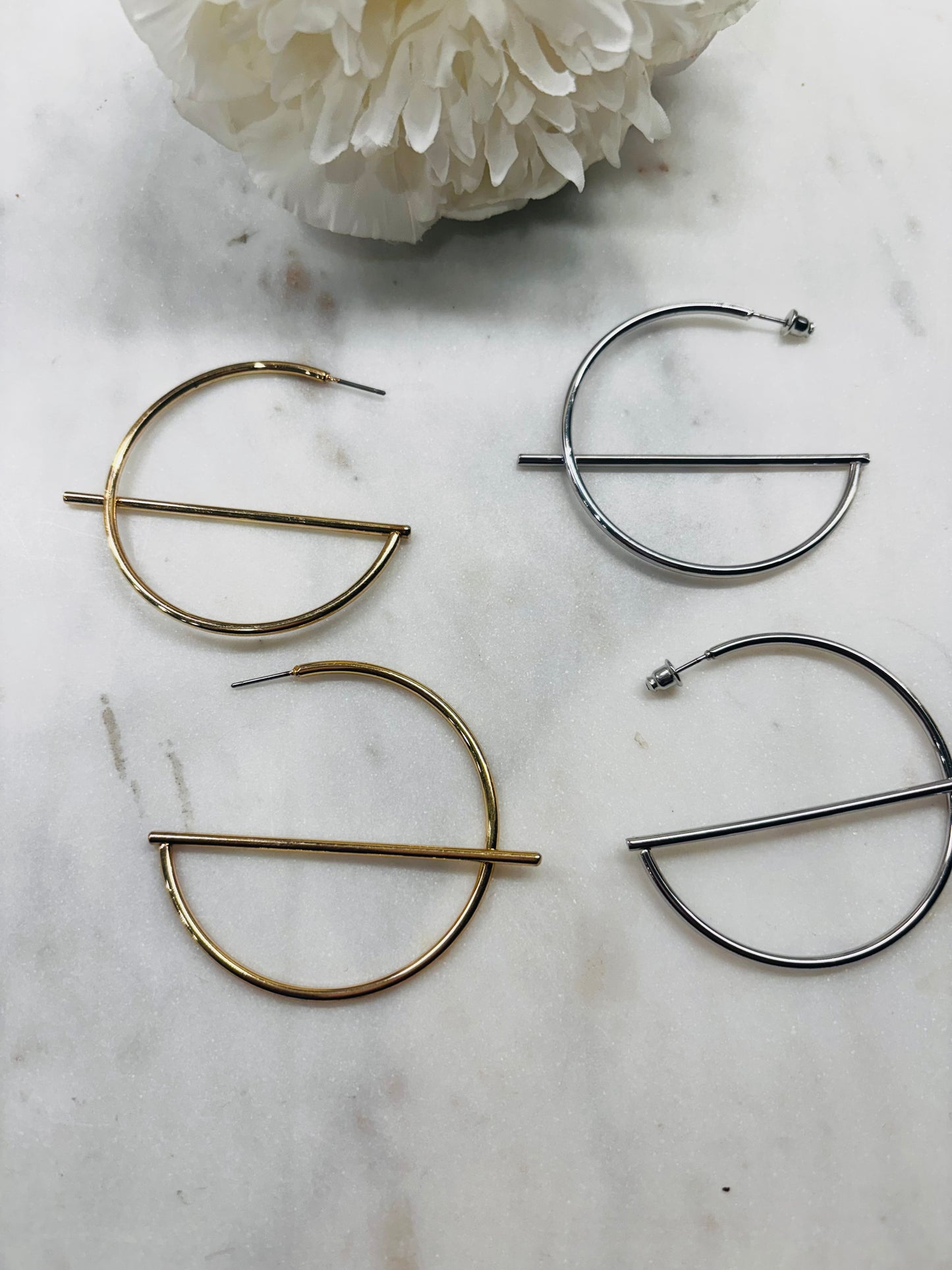 G Hoops - Silver