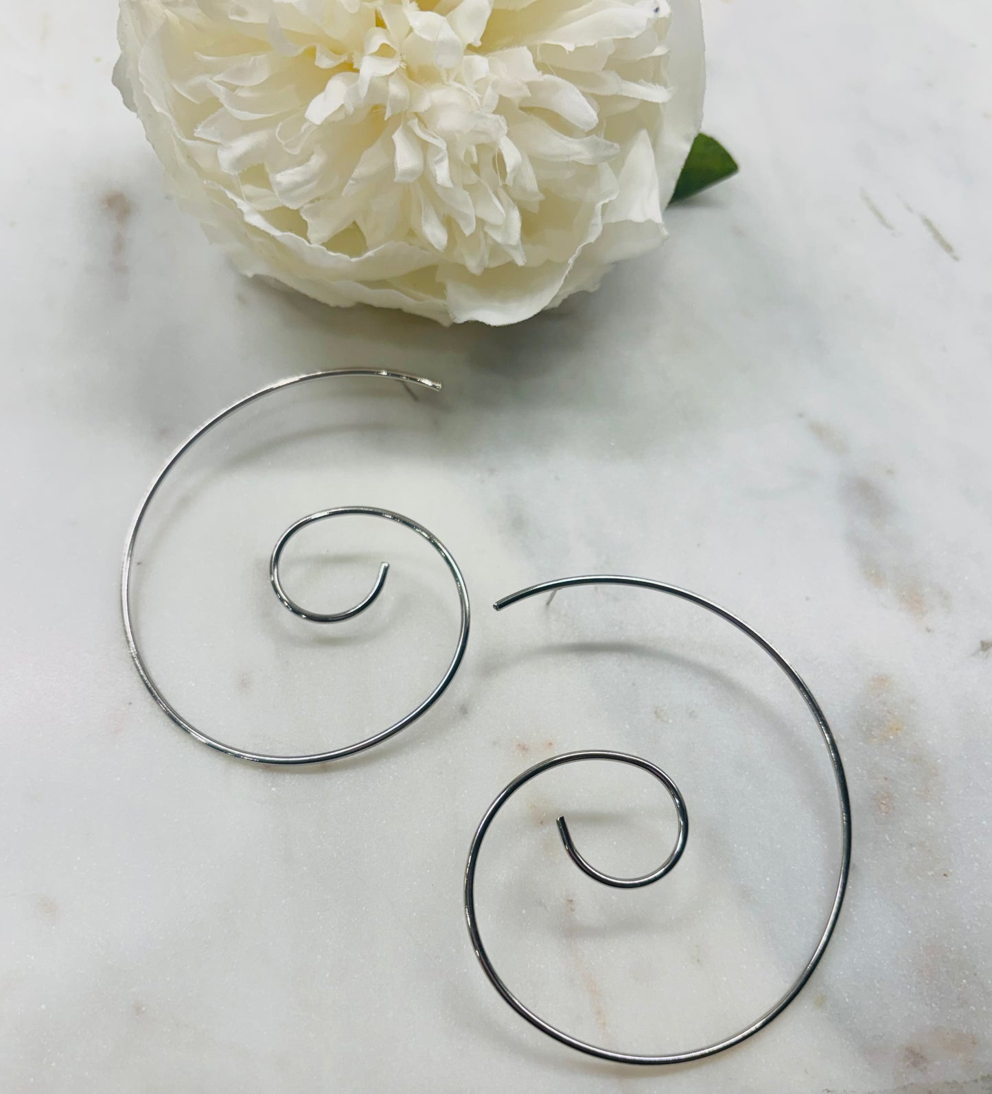 Almost There Earrings - Silver