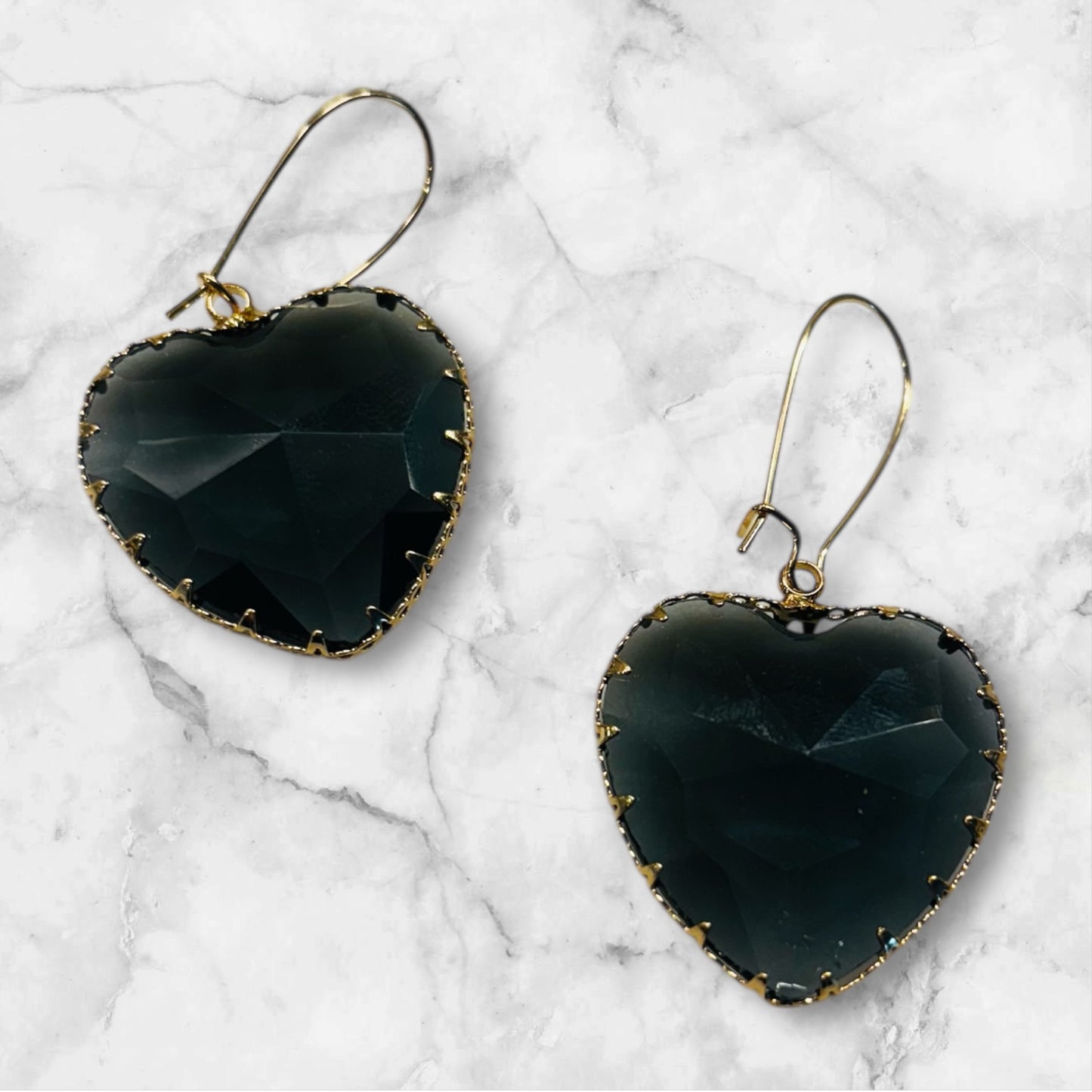 My Whole Heart Earrings - Gray