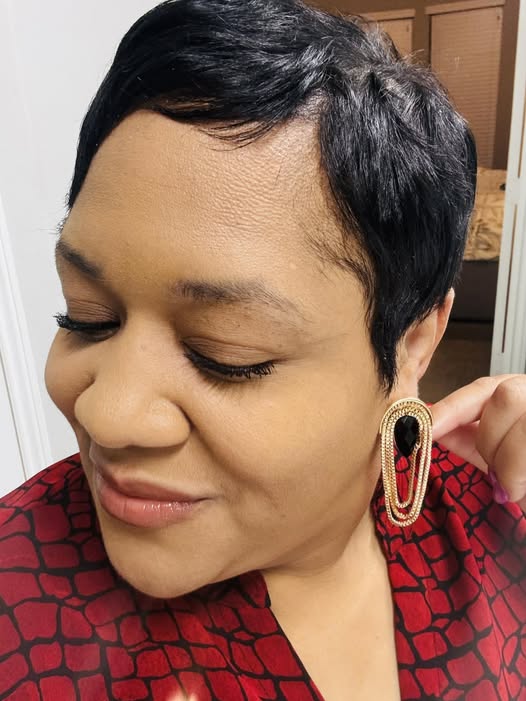 Black Beauty Chain Drop Earrings