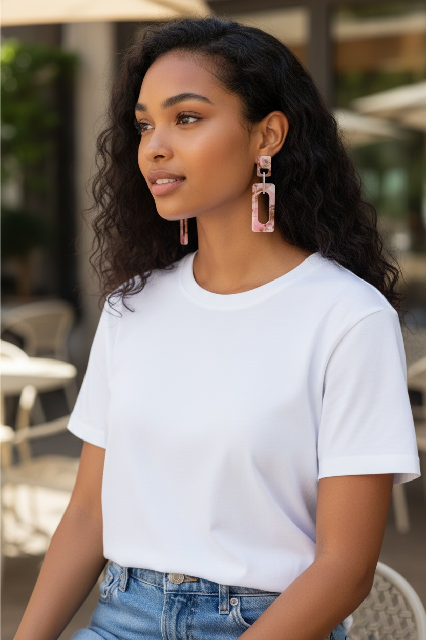 Definitely Not Basic Earrings- Pink