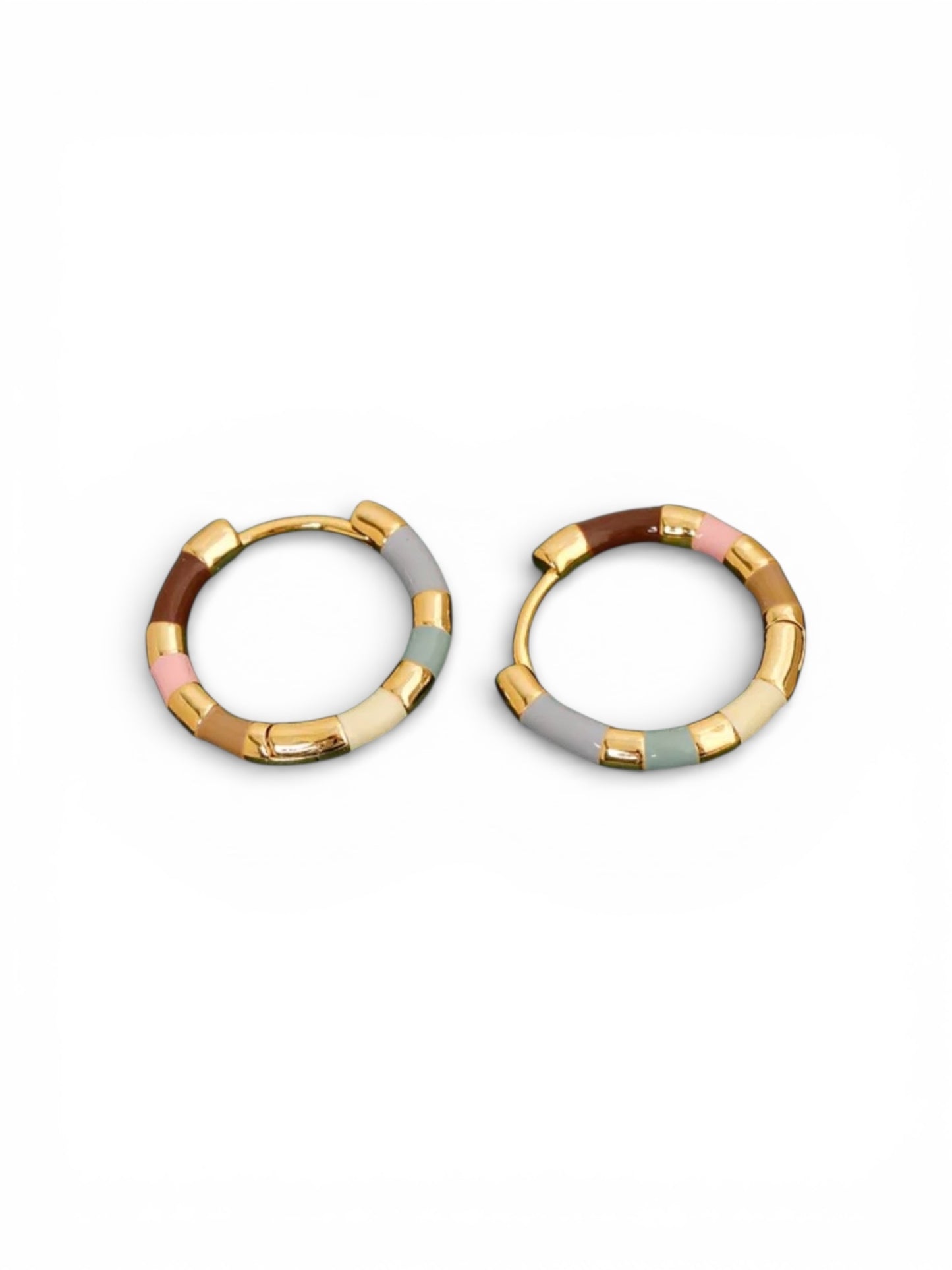 Small Natural Hoop Earrings