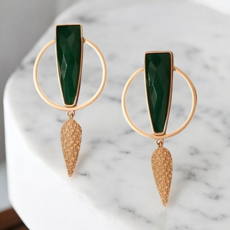 Green Golden Girls Earrings