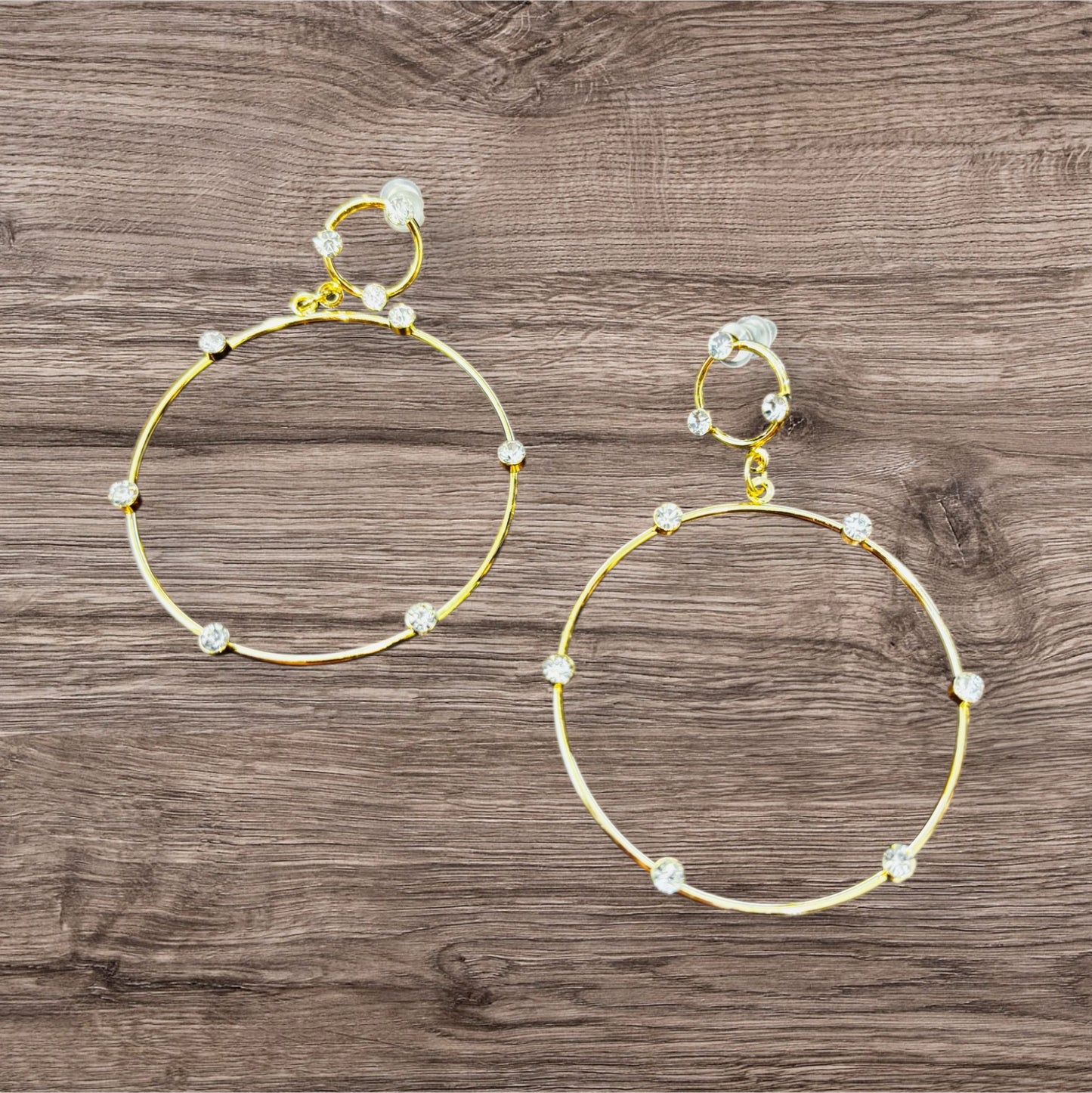 Circle Of Bling Earrings