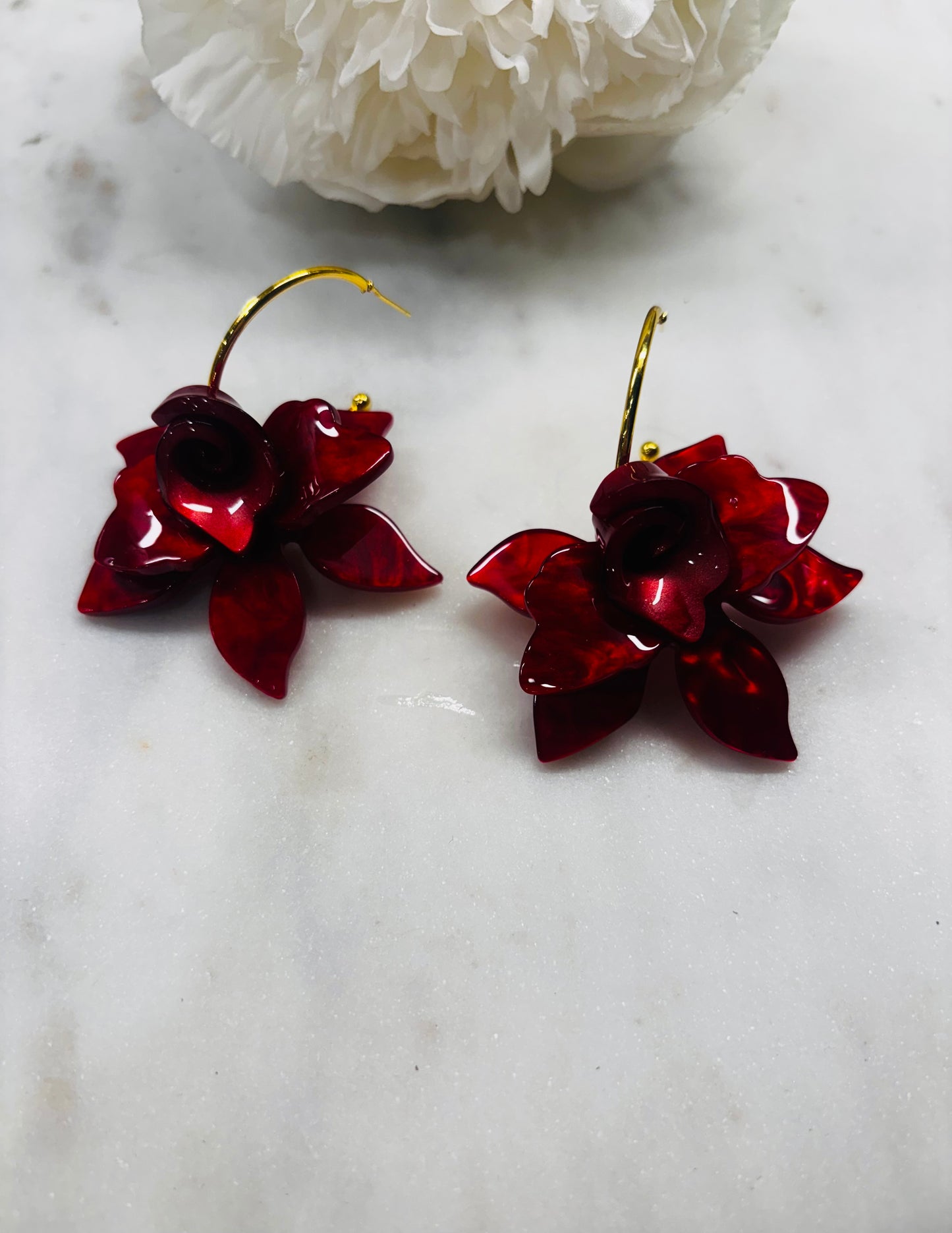 I'm Fall Ready Earrings - Red