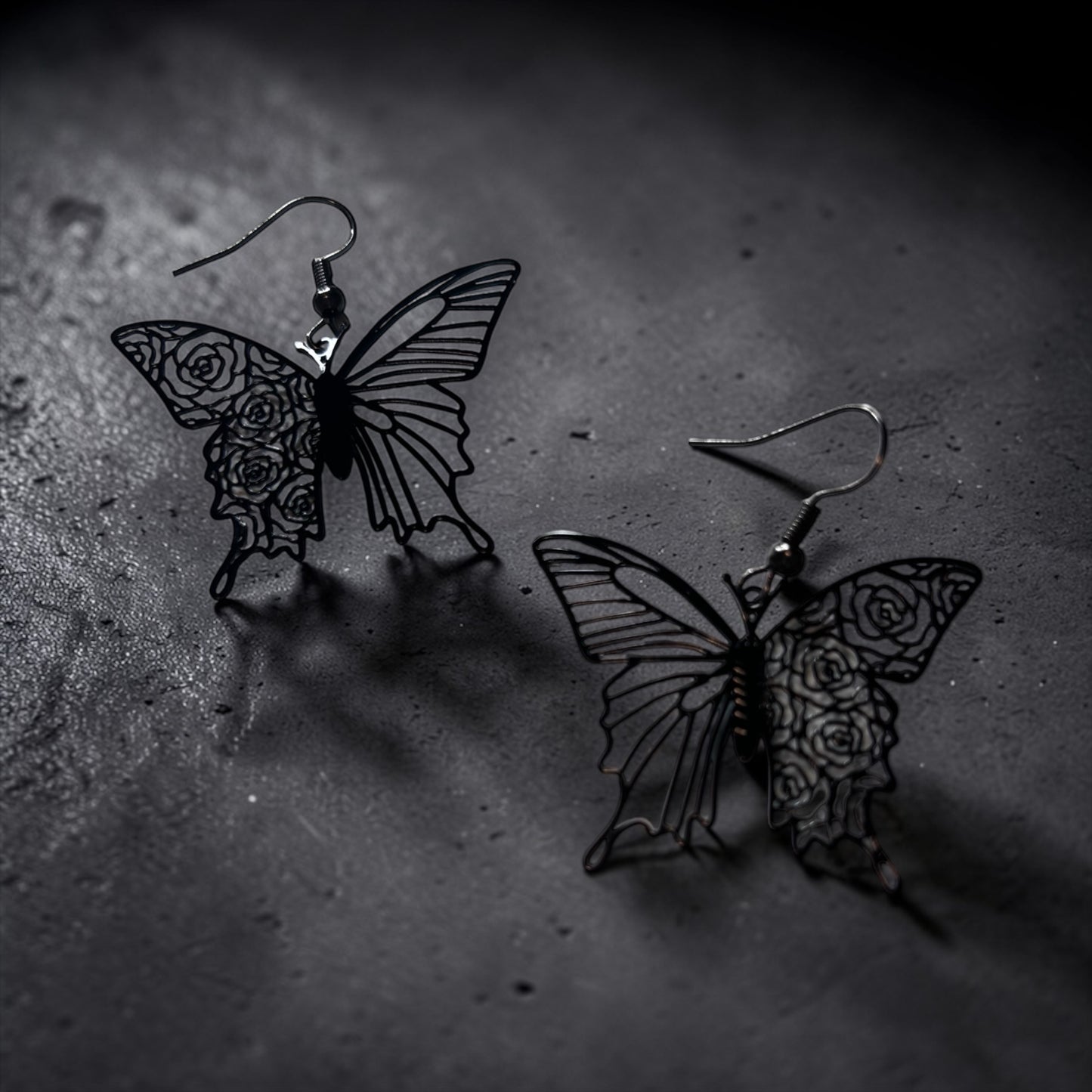 Butterfly Roses Earrings