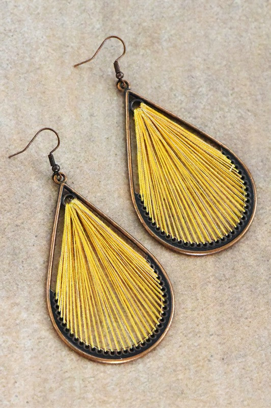 My Teardrop Earrings - Yellow