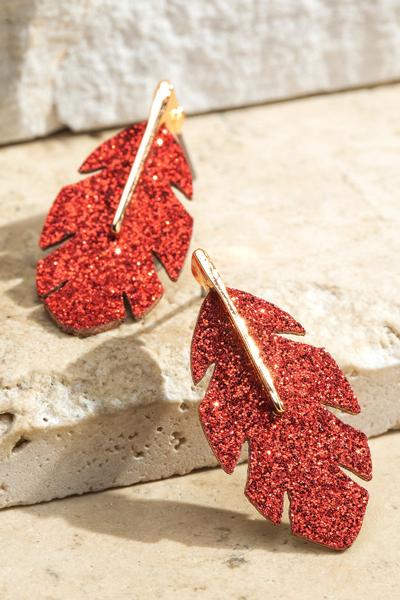 Dainty Life Earrings - Red