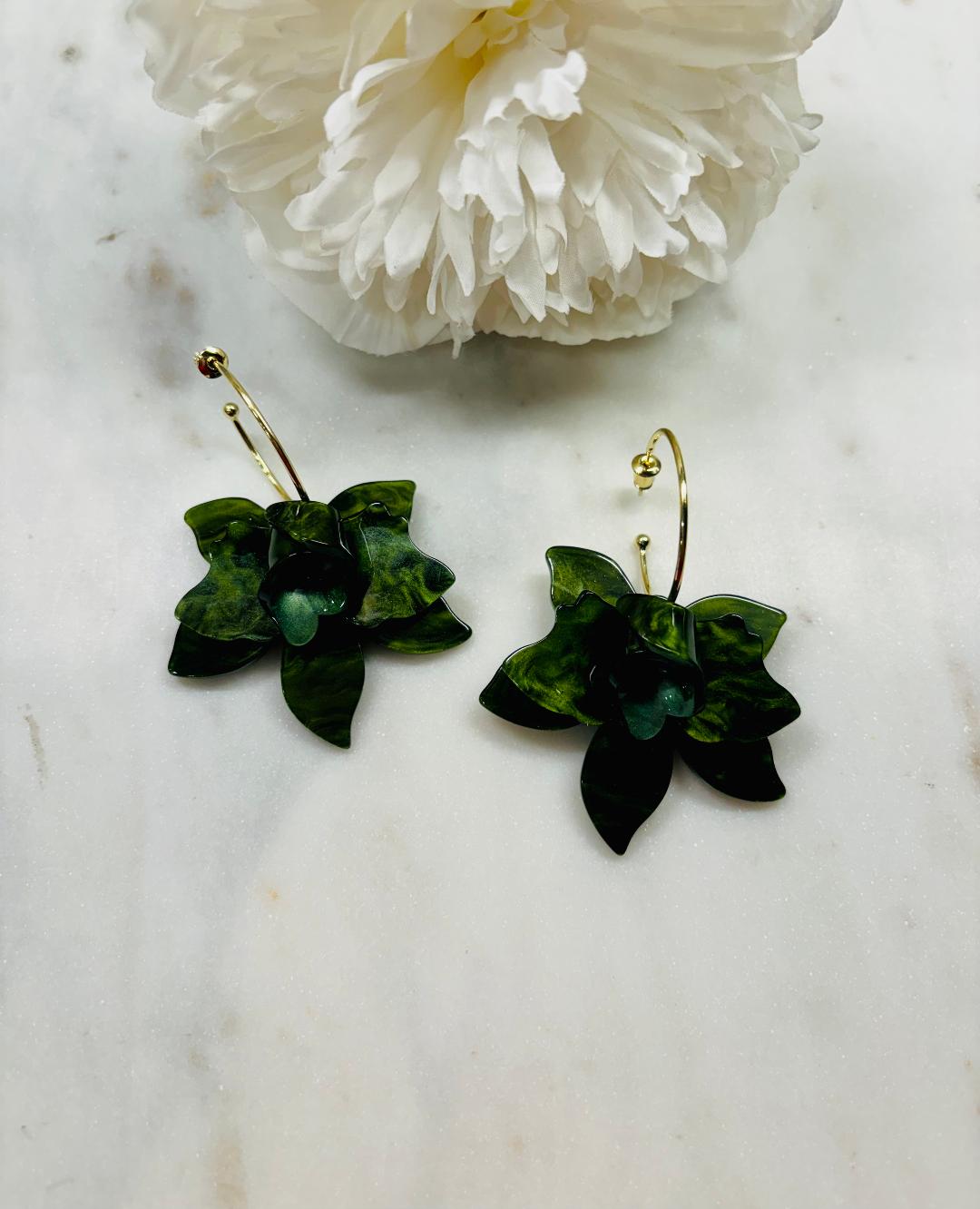 I'm Fall Ready Earrings - Green
