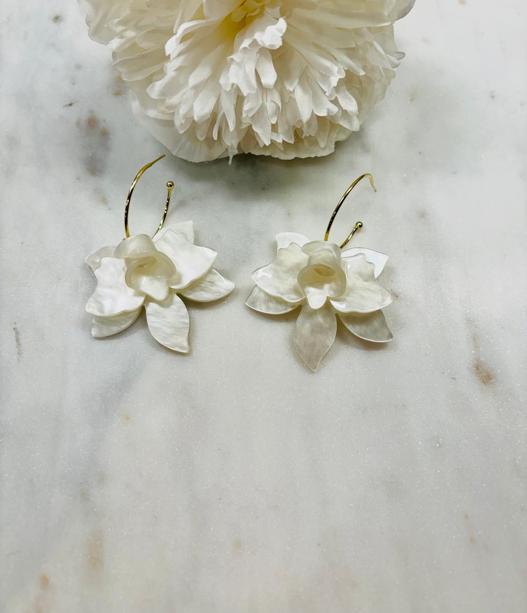 I'm Fall Ready Earrings - White