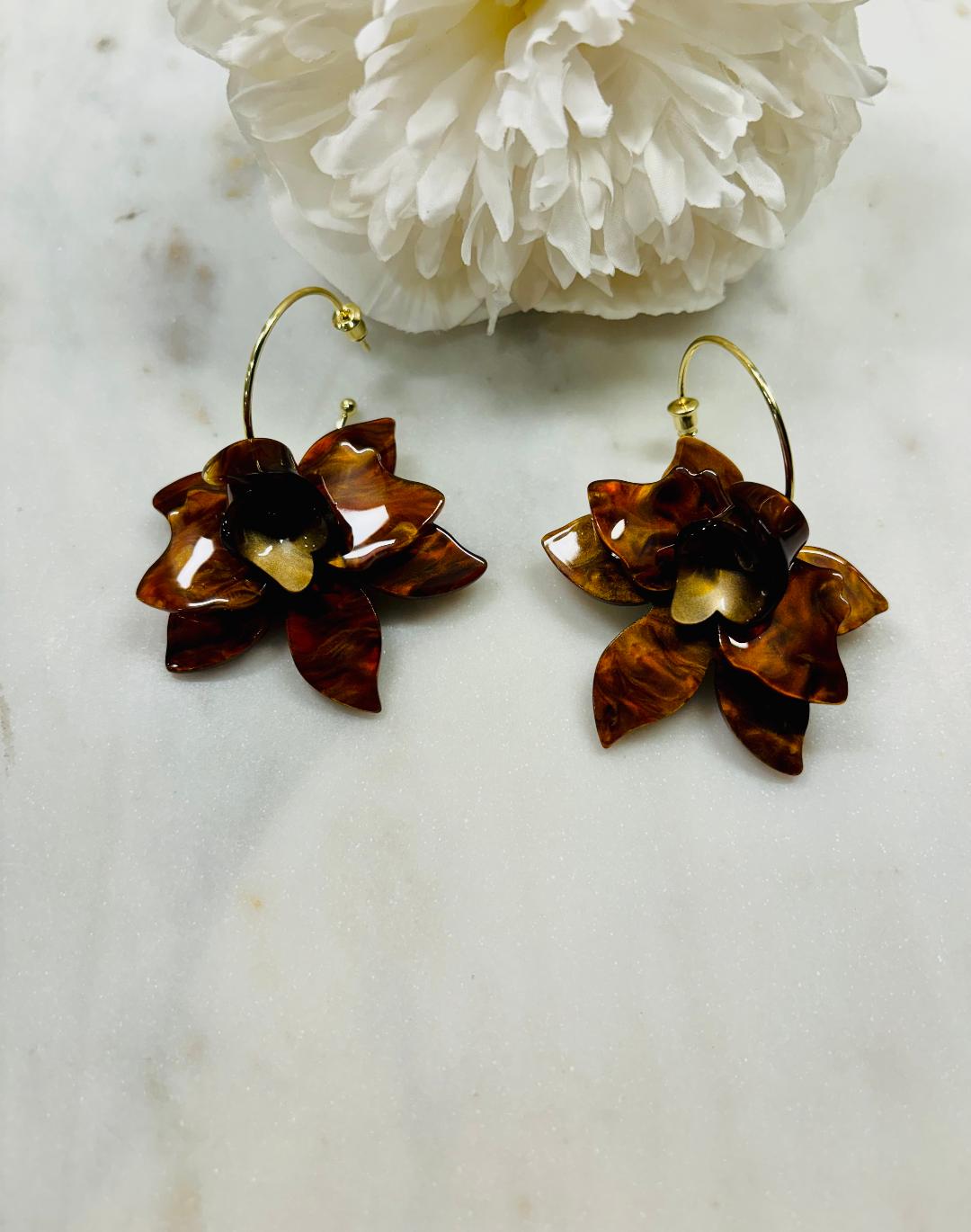 I'm Fall Ready Earrings - Brown Sugar