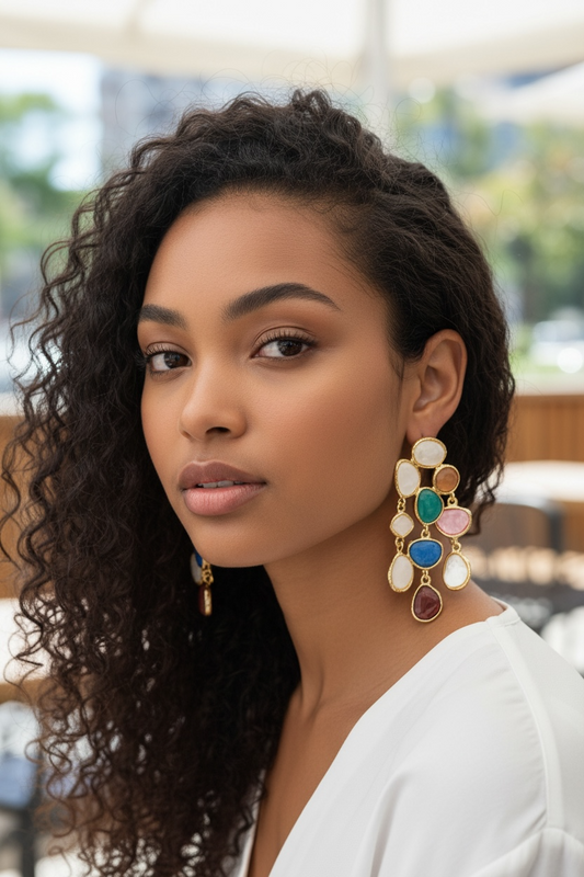 Crystal Dreams Earrings - Multicolor
