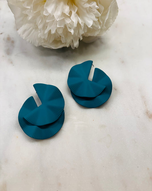 Take Me Back Earrings - Teal