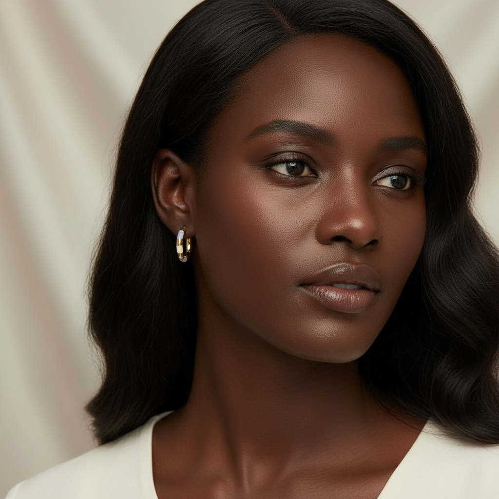 Small Natural Hoop Earrings