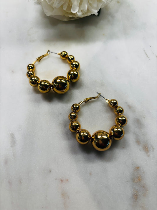 Ball Ready Hoops - Gold