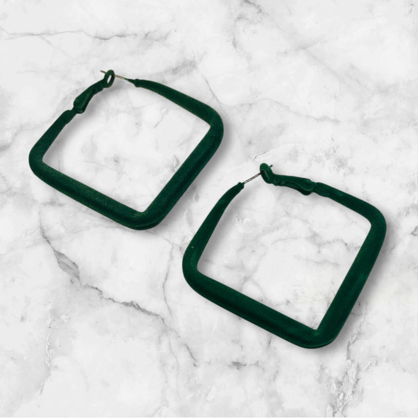 My Green Suede Earrings