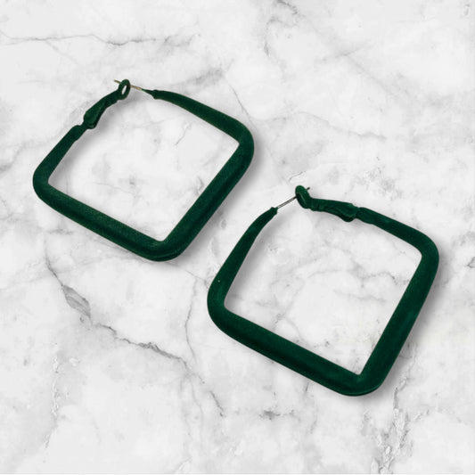 My Green Suede Earrings