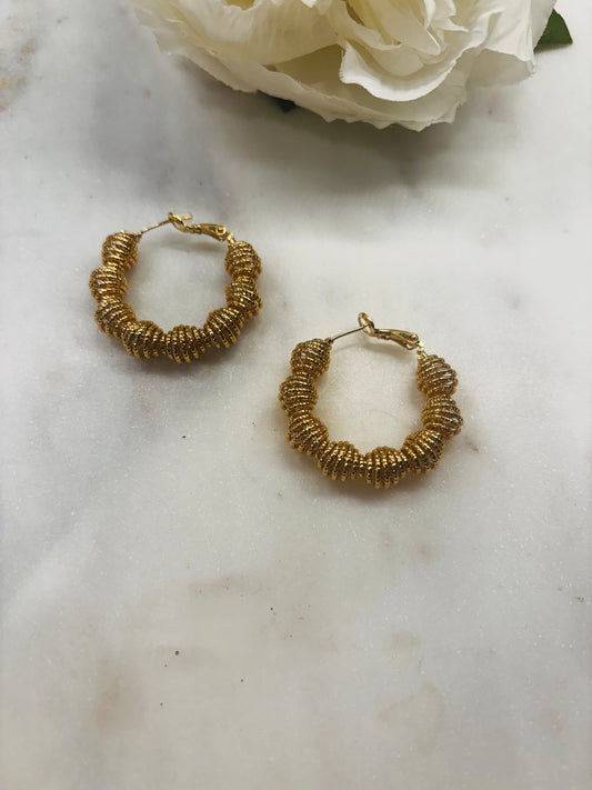 Small Hoop Tunnel - Gold