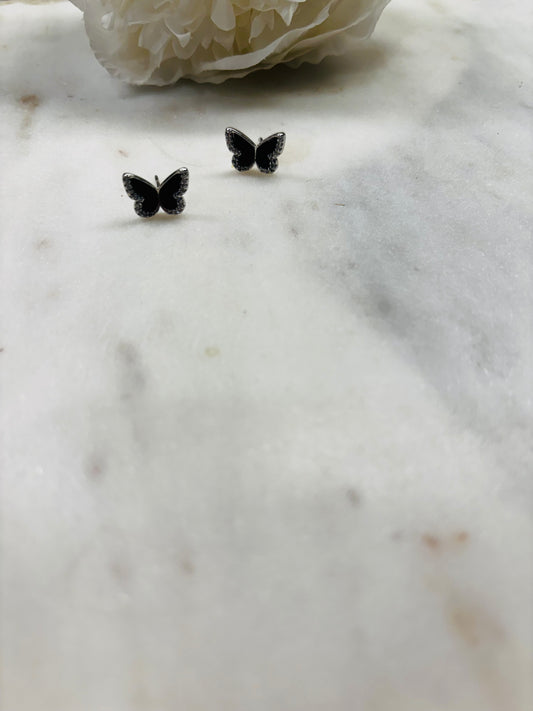 Black Butterfly Blinged Wings