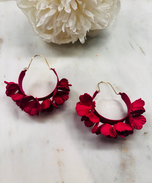 Spring Fling Earrings - Fuchsia