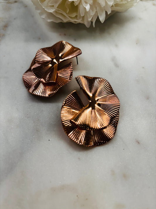 Take Me Back Earrings - Rose Gold