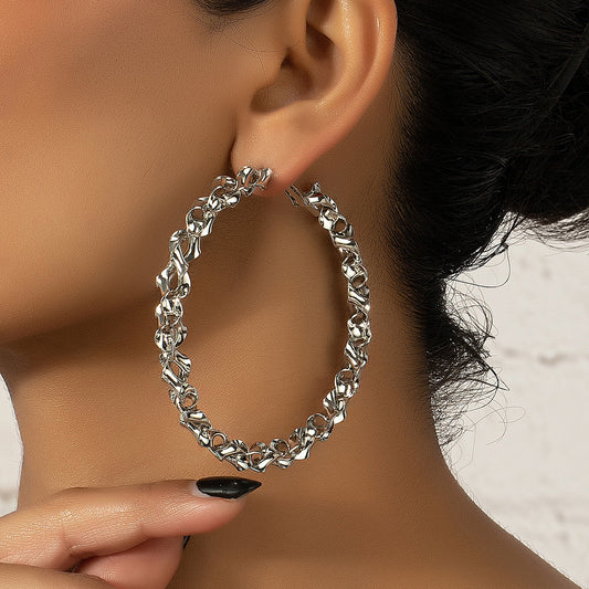 My Twisted Hoops - Silver