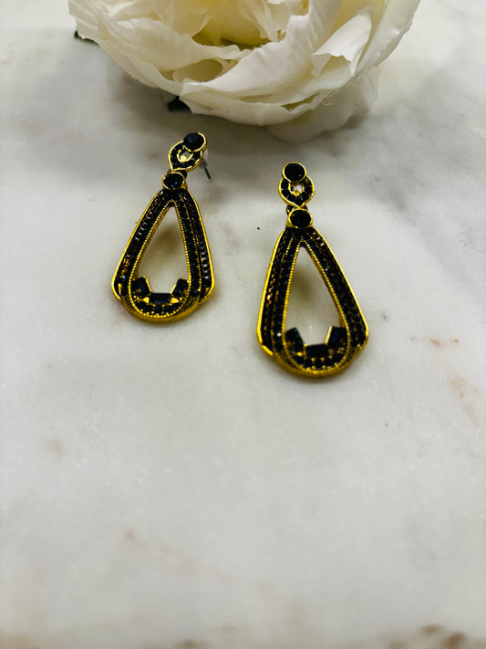Golden Blues Earrings