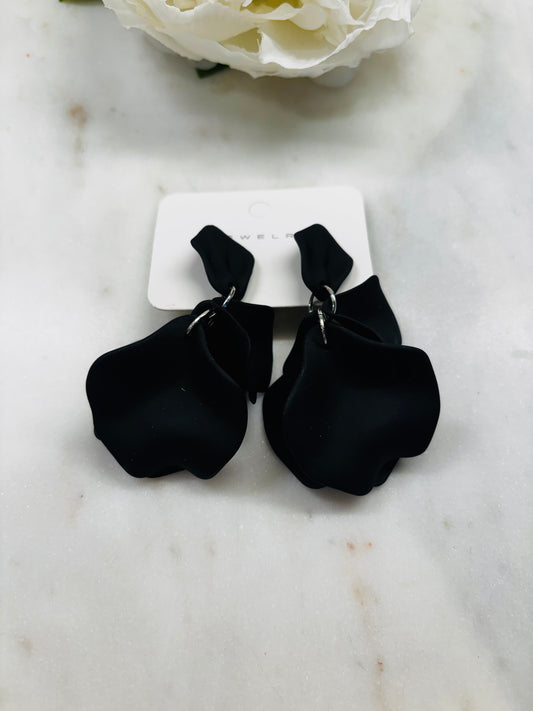 Piece By Piece Earrings - Black
