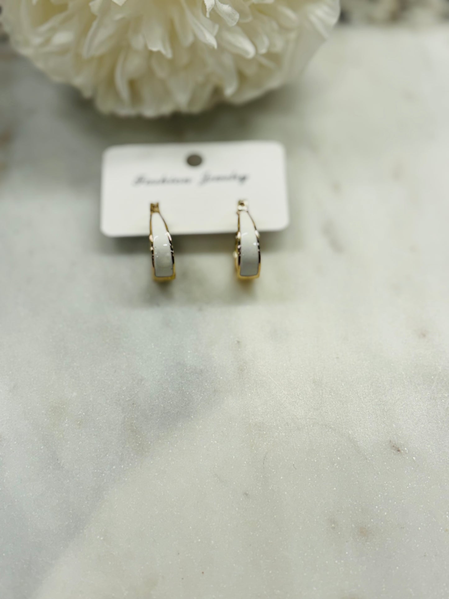 My Simple Life Earrings - White