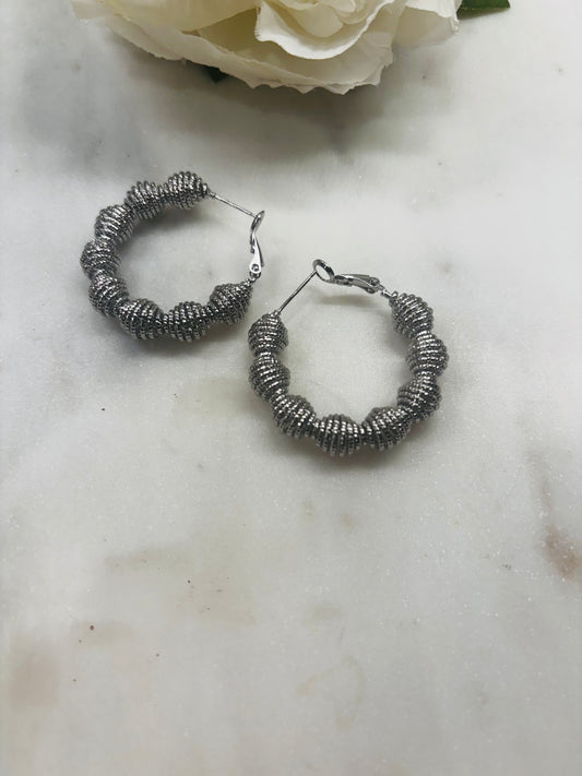 Small Hoop Tunnel - Silver