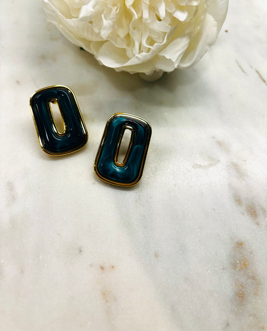 Everyday Essentials Earrings - Blue/Green
