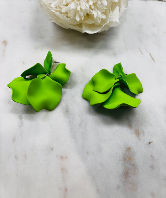 Piece By Piece Earrings - Green Apple