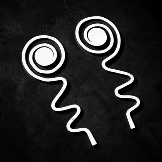 I'm Excited Earrings - Silver