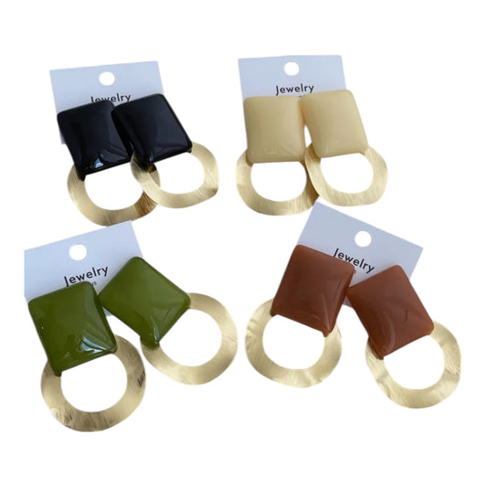 A Bold Force Earrings - Black