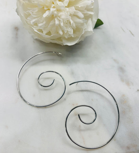 Almost There Earrings - Silver