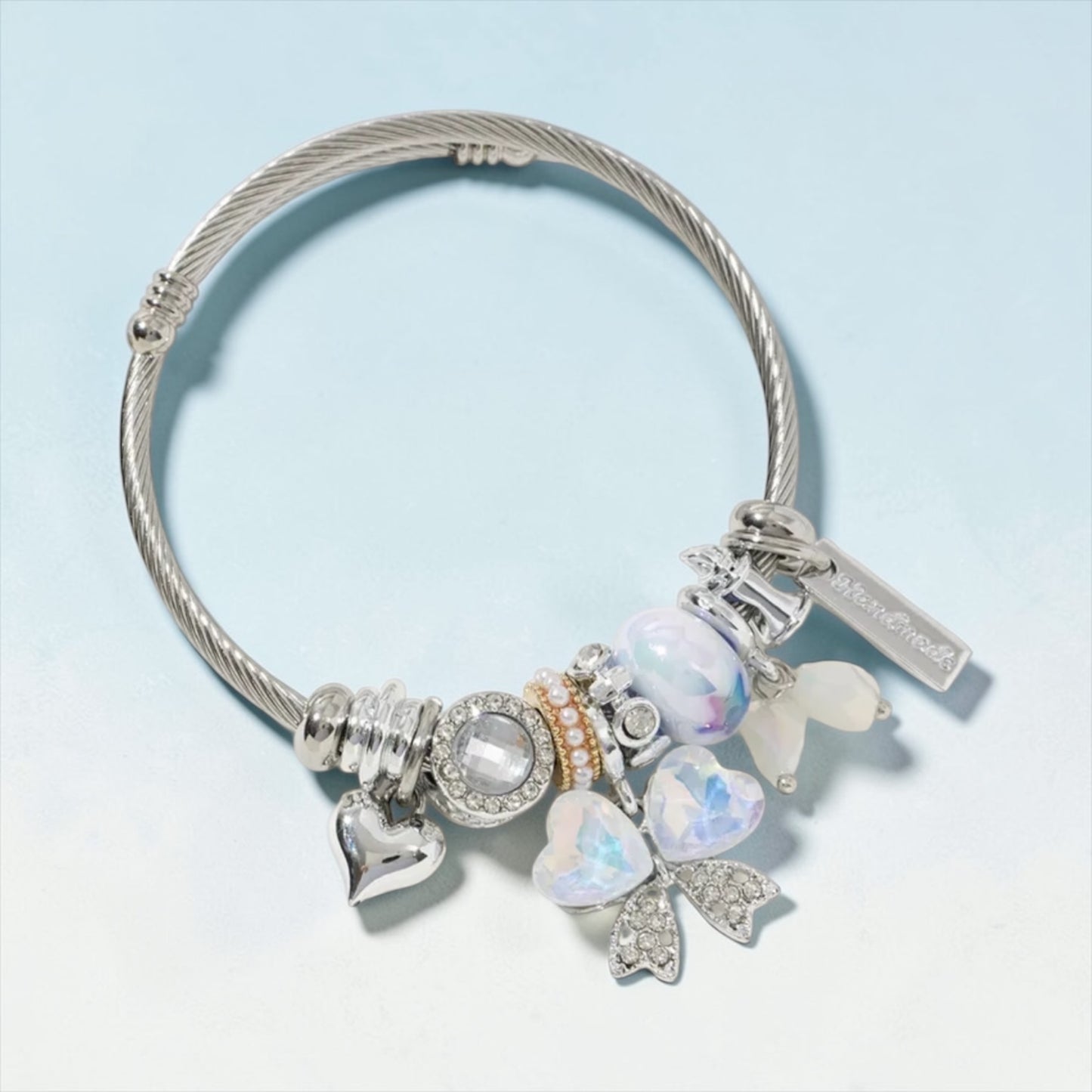 Bow Collection Bracelet - Silver/Iridescent