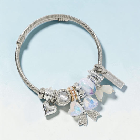 Bow Collection Bracelet - Silver/Iridescent