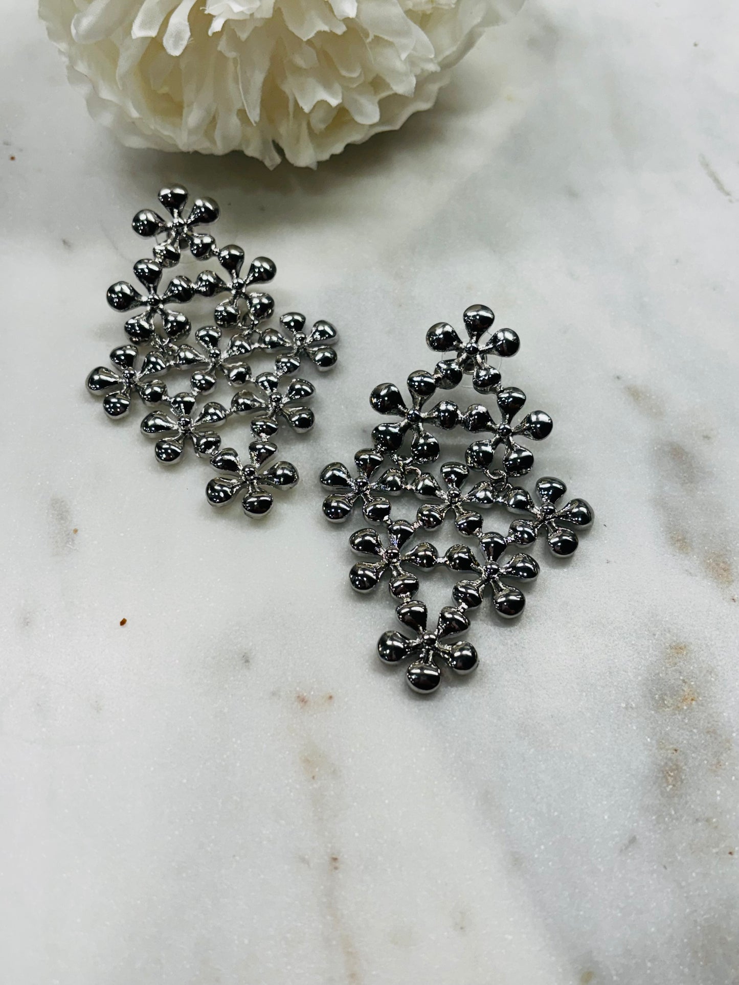 Blossom Season Earrings - Silver