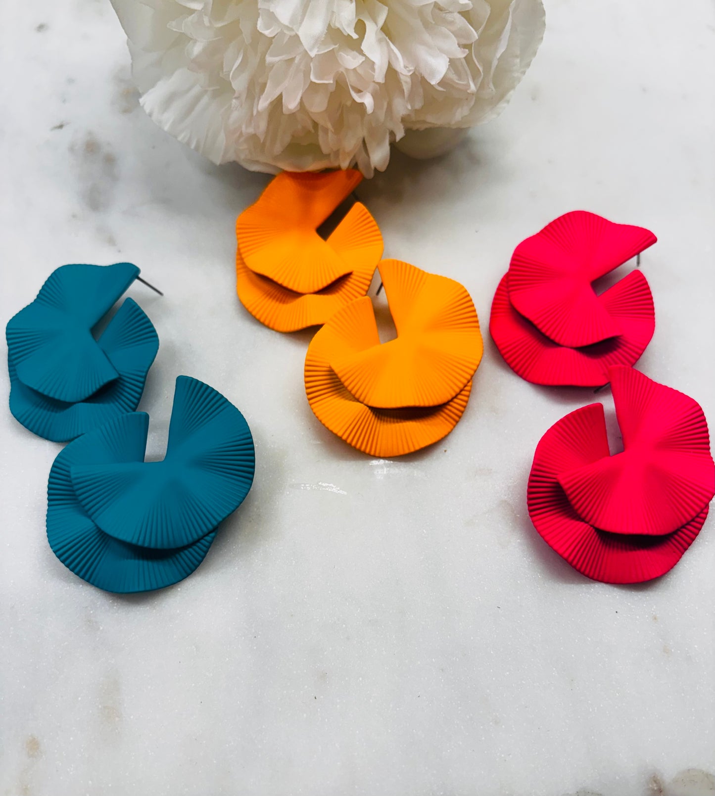 Take Me Back Earrings - Teal