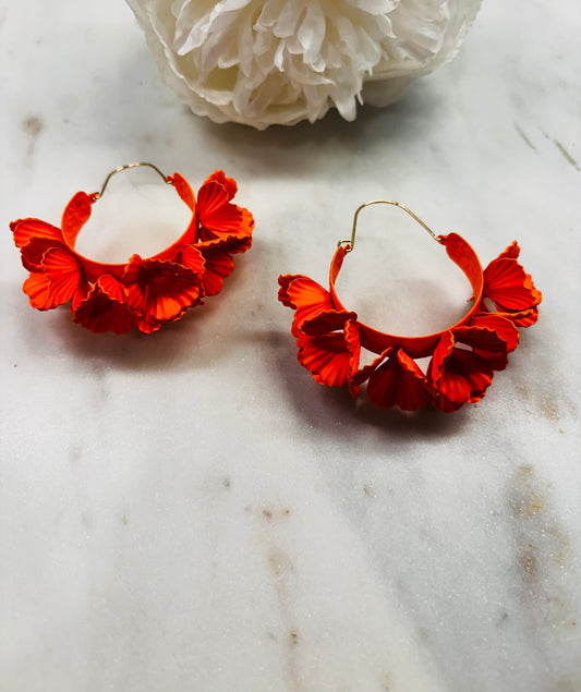 Spring Fling Earrings - Orange