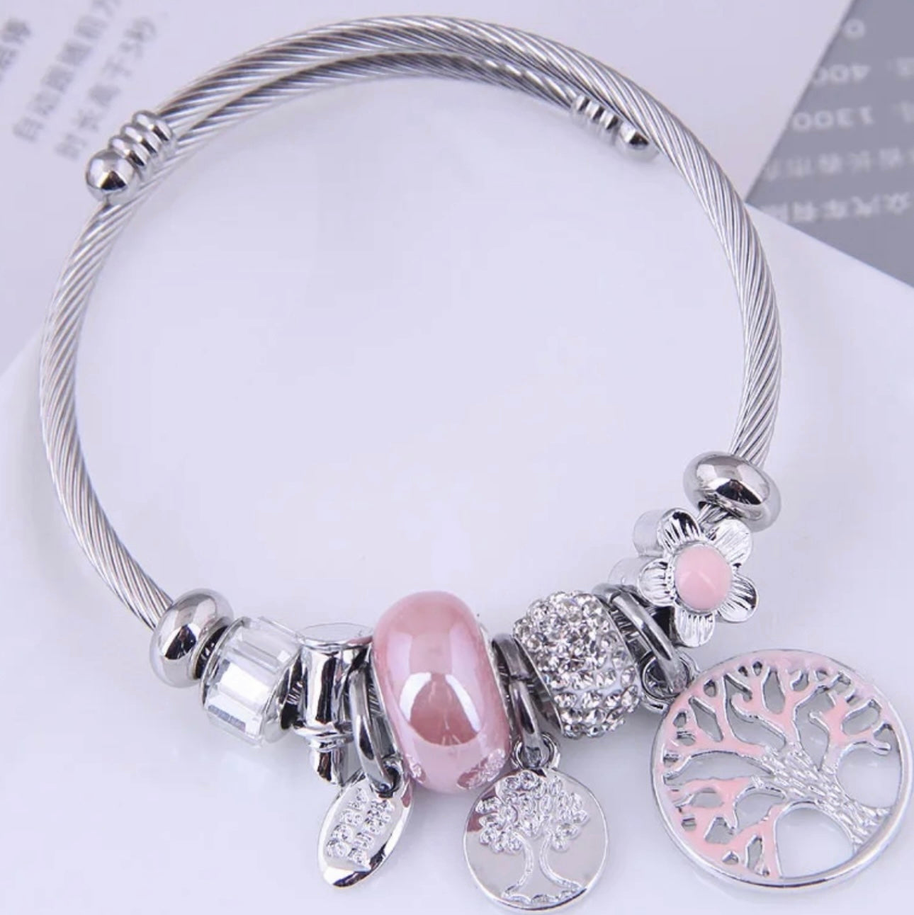My Family Tree Bracelet - Pink